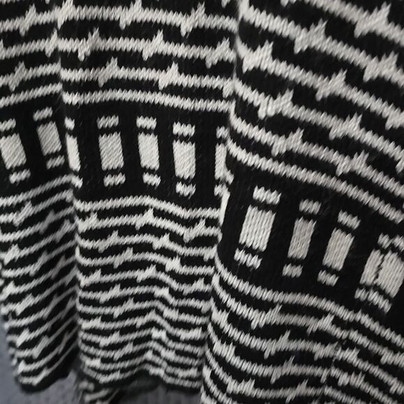 Long Fringe Sweater Cardigan Duster SzL Oversized ChunkyKnit Soft Cozy Open Wrap - Picture 9 of 11